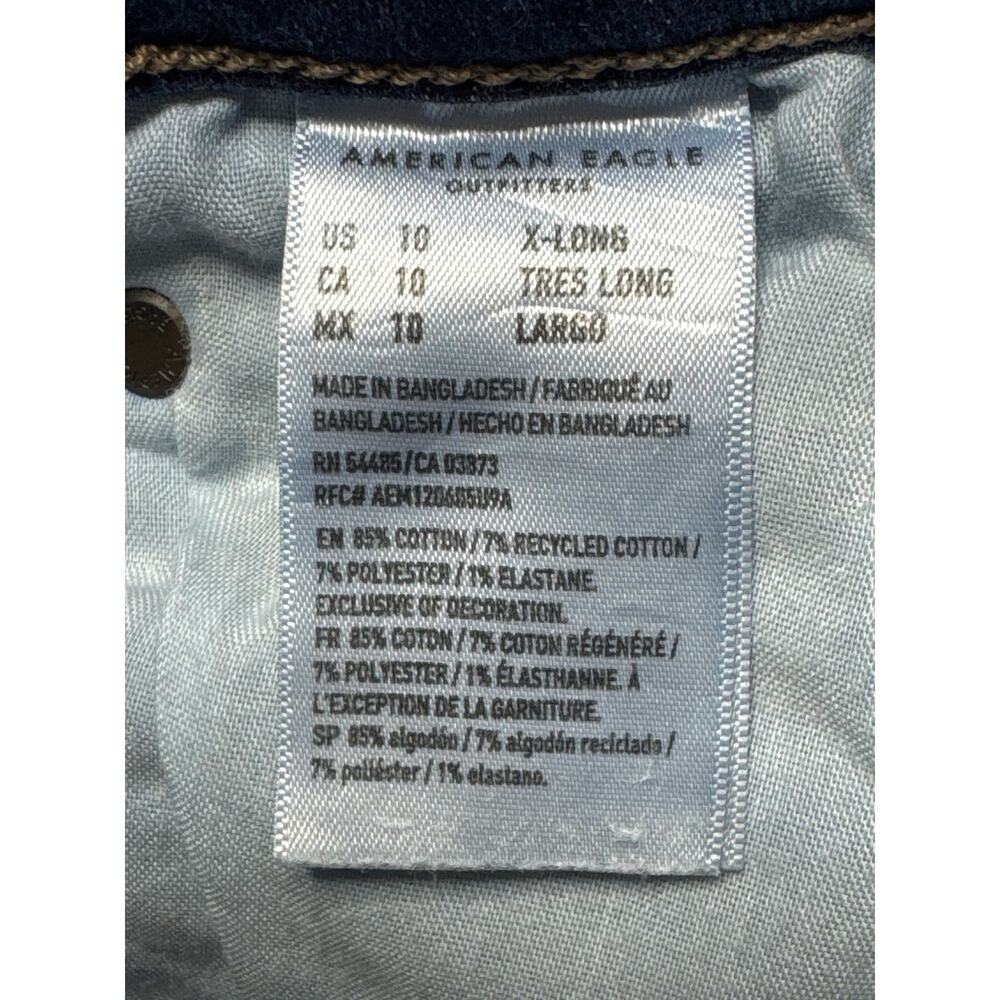 American Eagle Women's Hi-Rise Artist Flare Blue Jeans - Size 10 XL (30x34.5) - Picture 6 of 6